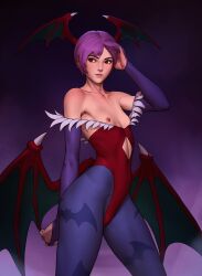 lilith aensland from darkstalkers by tarakanovich