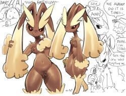 ... alpha_pokemon anthro anthrofied anus ass breasts dialogue english_text female female_penetrated fur furry imminent_rape lilmoonie lilmoonie_(character) lopunny male male/female male_penetrating male_penetrating_female nintendo pokémon_(species) pokemon pokemon_(species) pokephilia tagme text thick_thighs tongue tongue_out wide_hips