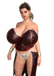 3d arabian big_breasts cosplay eyeshadow female huge_breasts human indian mommy_maya purple_eyeshadow solo