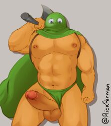 balls bara big_balls big_penis boner dragon_quest erection kandar male male_only muscles muscular penis rickpenman solo solo_male underwear