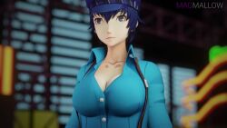 1girls 3d animated atlus big_breasts blue_eyes blue_hair breasts bursting_breasts button_pop buttons embarrassed female headwear huge_breasts human large_breasts magmallow megami_tensei pale-skinned_female pale_skin persona persona_4 popping_buttons sega shirogane_naoto shirt solo solo_female solo_focus sound tagme video wardrobe_malfunction