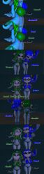 2girls 3d aqualings ass bikini breasts chained holding_breath inkling_girl octoling_girl splatoon struggling underwater