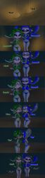 2girls 3d aqualings bikini breasts inkling_girl kissing octoling_girl splatoon underwater