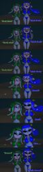 2girls 3d ? aqualings asphyxiation bikini breasts chained drowned drowning heart-shaped_pupils inkling inkling_girl nuzzling octoling_girl splatoon swimsuit underwater