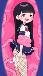 1girls 9:16 ambiguous_penetration animated black_eyes black_hair cum female fishnets in_locker locker locker_sex longer_than_10_seconds mp4 no_sound sailor_uniform seifuku sex_in_locker shorter_than_30_seconds tagme tentacle tentacle_locker tentacle_sex vertical_video video