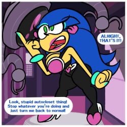 angry big_ass big_breasts english_text frost-lock sonic_(series) sonic_the_hedgehog sonic_the_hedgehog_(series) text transformation