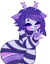 (mime) ^_^ anthro clothing curvy eyess_closed furry happy happy_tree_friends mime mime_(htf) mime_girl normal