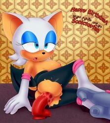 1girls absurd_res anal anthro bodily_fluids breasts dildo dildo_in_pussy dildo_insertion female female_only genital_fluids hi_res penetration pussy_juice rouge_the_bat sega sex_toy sex_toy_in_pussy sex_toy_insertion solo solo_female sonic_(series) sonic_the_hedgehog_(series) takaneru vaginal_penetration