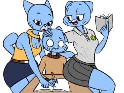 ass blue_skin gilf granny gumball_watterson horny horny_female mary_senicourt mature_female milf mom_and_son nicole_watterson seductive_eyes suggestive_gesture the_amazing_world_of_gumball zambs