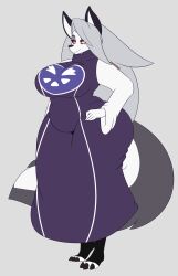 big_breasts breasts dewwydartz female furry hellhound helluva_boss loona_(helluva_boss) tagme toriel_(cosplay)