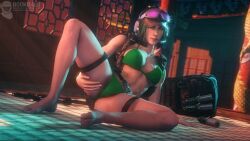 3d bikini bravo44 bravo44_(artist) ela_(rainbow_six) presenting rainbow_six rainbow_six_siege rookie425 solo source_filmmaker spread_legs swimsuit