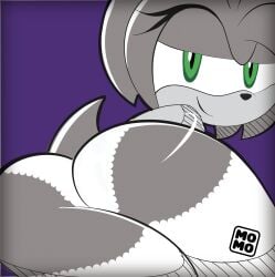 abstrakt amy_rose ass bubble_butt furry furry_female green_eyes horny_female lingerie looking_at_viewer panties presenting_ass seductive seductive_smile sega sonic_(series) sonic_team sonic_the_hedgehog_(series)