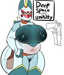 anthro big_breasts breasts female isolatedartest tagme unikitty