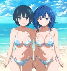 bikini cleavage make_heroine_ga_oo_sugiru! medium_breasts nagatsuki_botan short_hair string_bikini yanami_anna