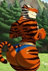 ass ass ass_focus belt big_ass big_butt briefs briefs_only circus dreamworks forest forest_background looking_at_viewer madagascar_(film) madagascar_(series) madagascar_3_europe's_most_wanted mountain muscular muscular_male sssonic2_(style) thick_hips thick_legs thick_thighs tiger tiger_ears tiger_stripes tiger_tail tight_clothing tight_underwear tree trees underwear vitaly_the_tiger whiskers wide_hips