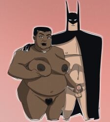 1boy 1girls 2024 amanda_waller areola areolae balls batman batman_(series) bbw belly big_areola big_areolae big_belly big_breasts big_nipples black_areola black_cape black_clothing black_hair black_lips black_nipples black_pubes black_pubic_hair breasts brown_body brown_skin bruce_wayne cape cape_only clothed clothing completely_naked completely_naked_female completely_nude completely_nude_female dark-skinned_female dark_body dark_skin dc dc_comics dcau digital_drawing_(artwork) digital_media_(artwork) duo ear_piercing ear_ring earrings empty_eyes erection fat fat_woman female front_view genitals hair holding_breast interracial jodero justice_league light-skinned_male light_body light_skin lips looking_at_viewer male male/female mature mature_female mature_woman milf mostly_nude mostly_nude_male navel nipples outline overweight overweight_female penis penis_grab piercing pink_background pubes pubic_hair puffy_areola puffy_areolae short_hair simple_background standing straight suicide_squad textured_background thick_lips thick_thighs white_body white_eyes white_outline white_skin