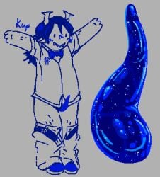 1boy alien alien_genitalia alien_humanoid alien_penis hiveswap homestuck homestuck_troll horn horns humanoid kupspornlol male male_focus male_only partially_clothed partially_clothed_male partially_colored penis sketch solo solo_focus tentabulge tentacle tentacle_penis troll zebruh_codakk