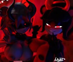 animatronic cally3d five_nights_at_freddy's freddy_(fnaf) fredina_(cally3d) frenni_(cryptia) frenni_fazclaire furry oc