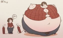 air_inflation air_tank atlasdoesstuff flannel_shirt hose_in_butt hose_inflation inflation male_inflation spherical_inflation sunken_limbs