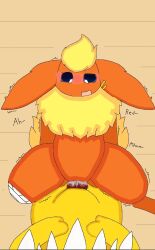 blue_eyes eeveelution eeveelution_squad feral_on_feral flareon generation_1_pokemon incest jolteon moaning_in_pleasure mollie_(eeveelution_squad) red red_body red_fur sigma_rizz speed_(eeveelution_squad) yellow_body yellow_fur