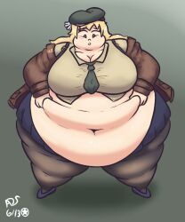 atlasdoesstuff bbw fat holding_belly m1_garand_(girls'_frontline) overweight pantyhose ssbbw