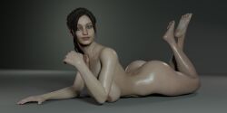 1girls 3d ass back big_ass big_breasts biohazard black_background black_hair blender blender_(software) blue_eyes bodily_fluids breasts bubble_ass bubble_butt canchero765 capcom claire_redfield curves curvy curvy_body curvy_female curvy_figure curvy_hips female female_only glossy hair happy heroine hips human legs legs_up lying_down lying_on_stomach nipples nude nude_female police pose render resident_evil resident_evil_2 resident_evil_code_veronica rexoman343 solo video_games white_body white_skin