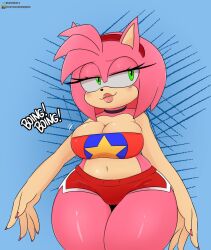amy rose from sega by berkthejerk