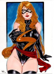 carol danvers from marvel by ed benes studio