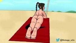 1girls 3d animated anus artist_signature asian_female ass athletic_female avatar_legends avatar_the_last_airbender barefoot beach beach_towel braid brown_hair bubble_butt cell_shading completely_nude dat_ass fat_mons feet female female_only fire_nation flexible full_body grey_eyes large_ass leaning_on_elbow light-skinned_female long_hair looking_at_own_butt looking_at_viewer looking_back looking_back_at_viewer lying_on_stomach nickelodeon nude_female nutango outdoor_nudity outdoors perfect_loop presenting_pussy pussy pussy_lips rear_view short_video showing_off smile smug soles solo solo_female sound splits spread_legs spreading_legs sunbathing swept_bangs thick_thighs thighs toes twitter_username ty_lee umbrella video