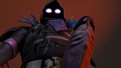 circumcised fortnite gay glowing_eyes penis quantum_sfm raven_(fortnite) solo underpenis