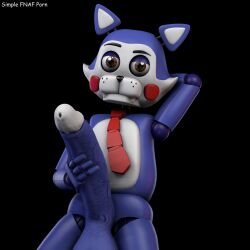 animatronic big_penis candy_(fnac) cat domestic_cat feline five_nights_at_candy's holding_penis male male_only penis