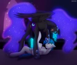 1boy1girl dark_persona enderbee friendship_is_magic magic my_little_pony nightmare_moon_(mlp) princess_luna_(mlp) tagme