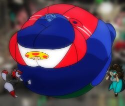 anthro big_breasts blueberry_inflation breasts fat female huge_breasts screensstatic spherical_inflation sunken_head sunken_limbs