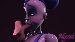 3d 3d_(artwork) 3d_model animated animatronic ballora ballora_(fnafsl) ballora_(spiderjunior10) blue_hair disembodied_penis eyeshadow fellatio five_nights_at_freddy's five_nights_at_freddy's:_sister_location floating_penis fnaf lipstick loop no_sound nycosi purple_eyes robot_girl scottgames sfm sister_location spiderjunior10 straight thick_lips video