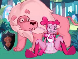 abdl bondage diaper female gem_(species) infantilism lion_(steven_universe) peeing reset_spinel_(steven_universe) spinel_(steven_universe) steven_universe