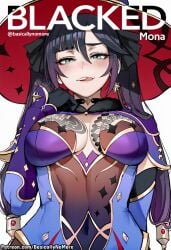 1girl ai_generated anime basicallynomore blacked female female_only genshin_impact looking_at_viewer mona_(genshin_impact) pubic_tattoo qos qos_tattoo queen_of_spades queen_of_spades_symbol queen_of_spades_tattoo tattoo tattoos white_skin