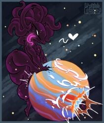 alien balls big_balls big_butt big_penis butt claws eldritch_abomination erection feet genitals heart_symbol hi_res huge_balls huge_penis humanoid hyper hyper_balls hyper_genitalia hyper_penis limetentacle long_tongue macro male monster nude penetration penis planet pseudo_hair purple_body smile solo star tentacle_hair tentacles terra_macro thick_thighs tongue tongue_out unusual_anatomy unusual_genitalia wide_hips