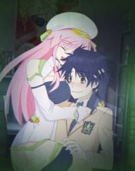 2cowo big_breasts blue_hair chaos;head hugging large_breasts nipples nipples_visible_through_clothing pink_hair seira_orgel