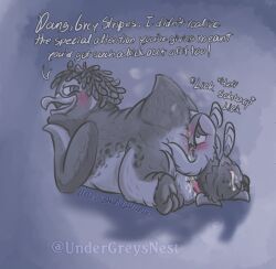 anal anthro avian balls beak big_butt bird bird_(undergreysnest) blush bodily_fluids butt canon_x_oc cum cum_in_ass cum_inside cum_on_balls dated dialogue duo ejaculation emperor_penguin english_text fat_rolls feathers feet flippers genital_fluids genitals half-closed_eyes hand_on_butt hand_on_chin hands-free head_feathers leaking_cum looking_at_another looking_at_partner looking_back looking_back_at_another looking_back_at_partner lying male male/male male_rimming_male musk musk_cloud musky_butt narrowed_eyes on_front onomatopoeia oral orgasm_from_rimming overweight overweight_male purple_background rimming saliva sex signature simple_background size_difference sound_effects surf's_up tail tail_feathers talons text toes toony undergreysnest watermark wings zeke_topanga