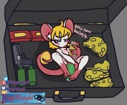anthro ashley_graham blush breasts capcom convenient_censorship female furry hi_res mammal mouse moushley murid murine nude resident_evil rodent spread_legs spreading tagme tail teasing teasing_viewer trapknight