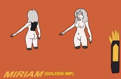 1girl 1girls 2026 4_fingers 4_toes amputated amputated_leg amputation angel angel_girl angel_wings armored_female armored_gloves ass blade blade_arm bladed_weapon blind_peacock_draws blind_peacock_draws_(artist) boots breasts closed_wings exorcist_(hazbin_hotel) feathered_dress feathered_wings feathers gloves golden golden_wings hazbin_hotel hazbin_hotel_oc helluva_boss helluva_boss_oc helmet hooves horns horns_and_hooves lipstick long_hair masked masked_female medium_breasts milf miriam_(blindpeacockdraws) mother_(lore) naked naked_female no_clothes no_legs open_wings original original_art original_artwork original_character pussy pussy_lips pussy_peek reference_sheet robotic_legs robotic_wings scar scared scared_female skirt spear tagme the_golden_imp_(blindpeacockdraws) wavy_hair white_body white_hair white_skin wings x_eye yellow_eyes