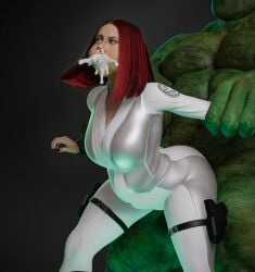 3d anal big_breasts big_penis black_widow_(marvel) bulge bulge_through_clothing busty capisoto cum cum_from_mouth cum_from_nose cum_inside cum_through cumflation curvy curvy_body curvy_female curvy_figure defeated female female_penetrated holding huge_cock hulk hulk_(series) inflation leg_strap marvel marvel_comics ranged_weapon restrained self_upload thick_ass thick_penis thick_thighs weapon