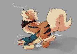 absurd_res anal anal_sex arcanine blush bodily_fluids cum cum_in_ass cum_inside cum_on_belly cum_on_body cum_on_self cum_while_penetrated domi_(vekrott) duo ejaculation feral from_behind_position genital_fluids hi_res inflation male male/male male_only male_penetrating nintendo open_mouth penetration pokemon pokemon_(species) sex simple_background tongue typhlosion vekrott video_games