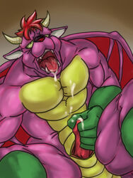 archdemon_(dragon_quest) cum dragon_quest endo_(artist) male male_only masturbation tagme