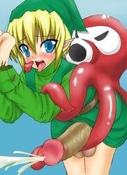 link male monster_on_male octorok smooth_skin tagme tentacle_on_male the_legend_of_zelda