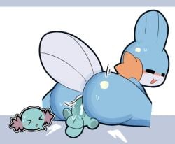 anthro big_ass bubble_butt huge_ass mudkip pokémon_(species) pokemon pokemon_(species) sleepysous tagme wooper