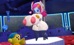 3d 3d_(artwork) big_ass big_breasts big_nipples breasts dancing dra111_(artist) dragon316 erection kirby kirby_(series) kirby_planet_robobot kirby_star_allies large_penis oc original_character pole pole_dancing prostitution source_filmmaker stripper_pole susanna_patrya_haltmann susie_(kirby) thick_thighs