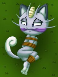 alolan_meowth bondage furry gagged kaenidi lost_media meowth pokemon tied_up