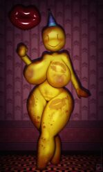 absurd_res anthro balloon blood entity entity-67_(backrooms) featureless_breasts nightmare_waifu no_nipples partygoer partygoer_(the_backrooms) pussy smile the_backrooms walter_sache