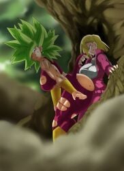 2girls alternate_version_available android_18 angry ass ass_press big_ass big_breasts big_butt blonde_hair blue_eyes breasts charge_sol dragon_ball dragon_ball_super dust dust_cloud earrings female female_only fusion green_eyes green_hair happy huge_ass huge_breasts irritated jacket kefla legendary_super_saiyan looking_back multiple_girls muscular muscular_female pressing_against ripped_clothing ripped_pants saiyan smile smiling smug super_saiyan super_saiyan_2 thick thick_ass thick_legs thick_thighs thighs tournament_of_power track_jacket track_pants track_suit yuri